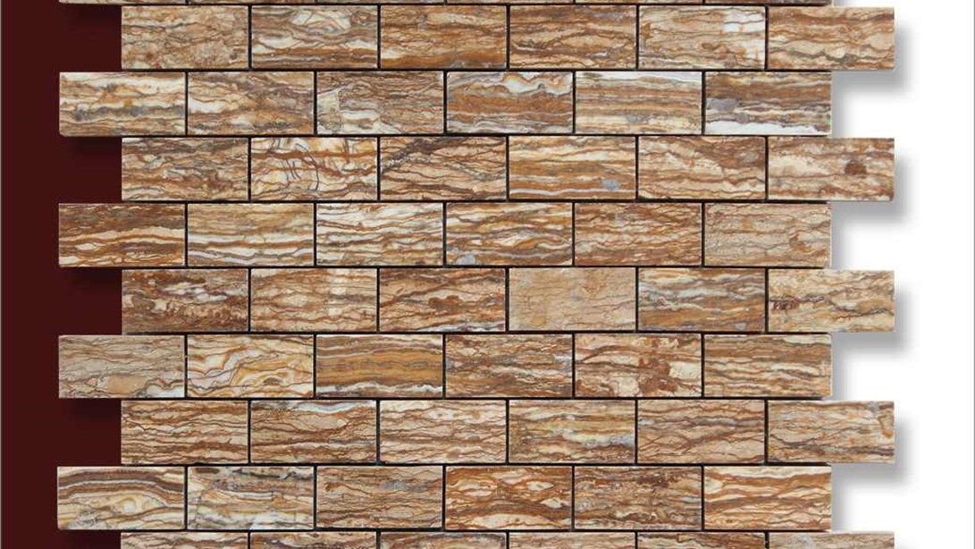 Ivy Brown, Honed, Piece Size 2,5cm x 5cm