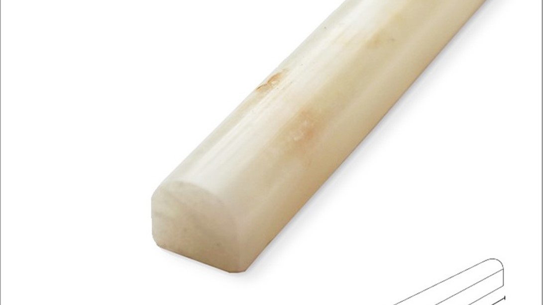 White Onyx, Pencil, Honed, Moulding