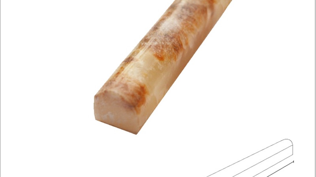 Amber Onyx, Pencil, Polished, Moulding