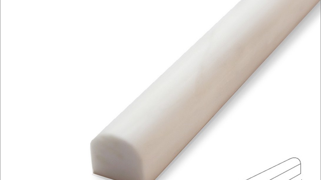 Glacier White, Pencil, Polished, Moulding