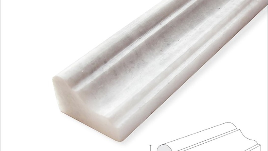 Bianco Deco, Cornice, Polished, Moulding