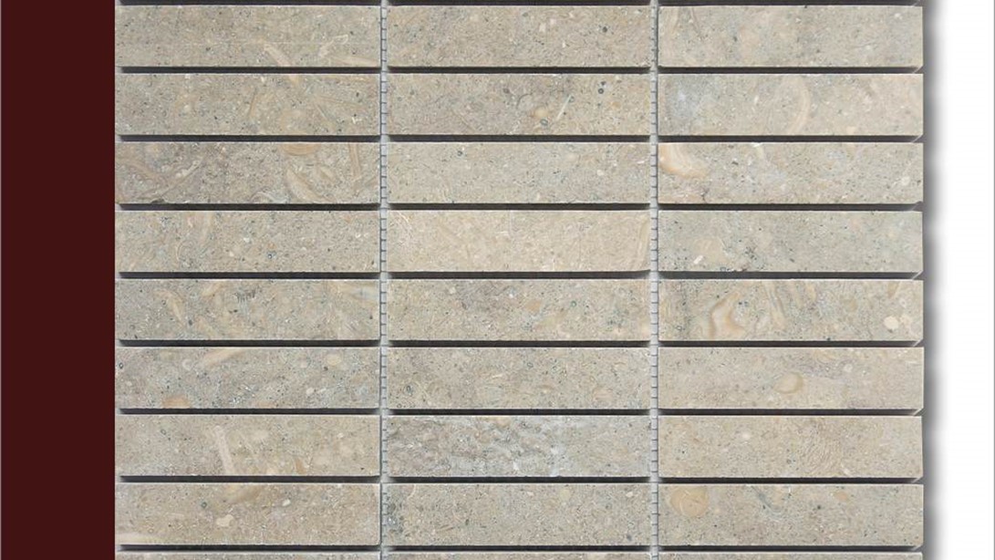 Blue Grey, Honed, Piece Size 2,5cm x 10cm