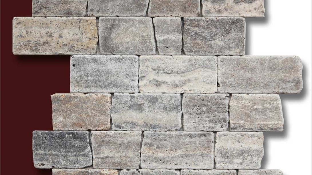 Silver Rustic, Broken Joint Tumbled